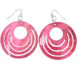 Mi Amore Dangle-Earrings Pink/Silver-Tone