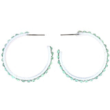 Mi Amore Dangle-Earrings Green/White
