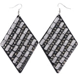 Mi Amore Dangle-Earrings Silver-Tone/Black
