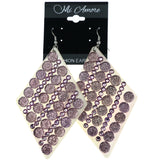Mi Amore Dangle-Earrings Purple/White