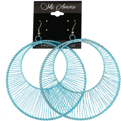 Mi Amore Dangle-Earrings Blue
