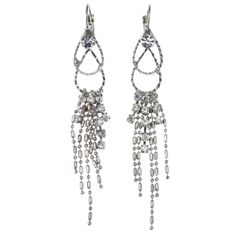 Mi Amore Dangle-Earrings Silver-Tone