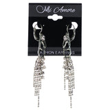 Mi Amore Dangle-Earrings Silver-Tone