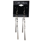 Mi Amore Dangle-Earrings Silver-Tone/Black