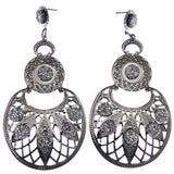 Mi Amore Dangle-Earrings Silver-Tone