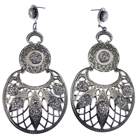 Mi Amore Dangle-Earrings Silver-Tone