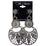 Mi Amore Dangle-Earrings Silver-Tone