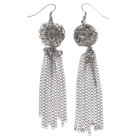 Mi Amore Dangle-Earrings Silver-Tone