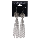 Mi Amore Dangle-Earrings Silver-Tone