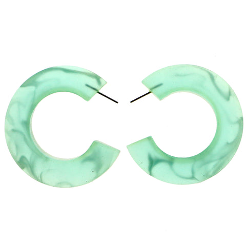 Mi Amore Hoop-Earrings Green