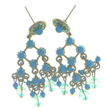 Mi Amore Drop-Dangle-Earrings Silver-Tone/Blue