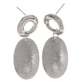 Mi Amore Conservative Drop-Dangle-Earrings Silver-Tone
