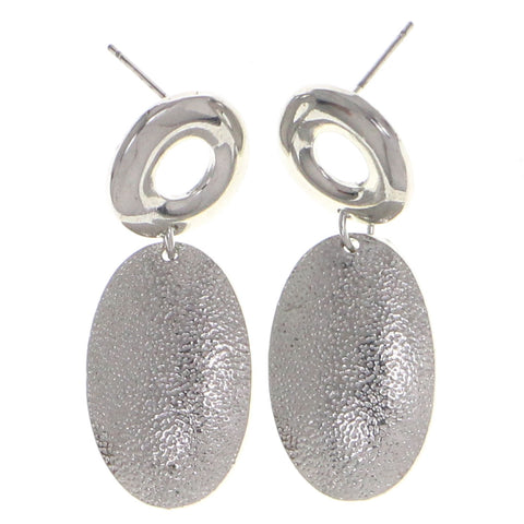 Mi Amore Conservative Drop-Dangle-Earrings Silver-Tone