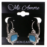 Mi Amore Dangle-Earrings Silver-Tone/Blue