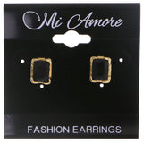 Mi Amore Stud-Earrings Gold-Tone/Black