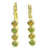 Mi Amore Dangle-Earrings Gold-Tone/Green