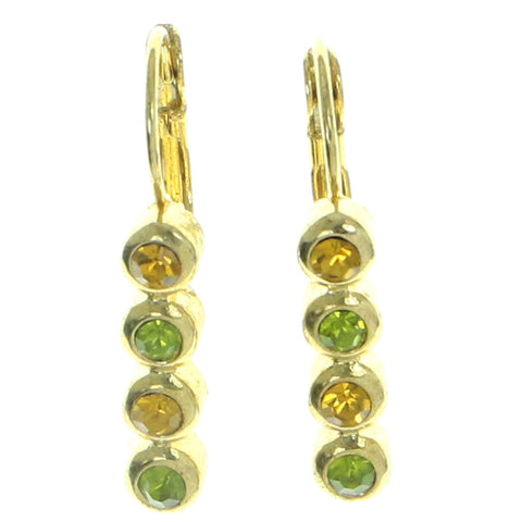 Mi Amore Dangle-Earrings Gold-Tone/Green