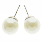 Mi Amore Stud-Earrings White