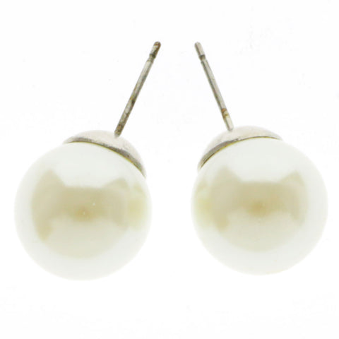 Mi Amore Stud-Earrings White