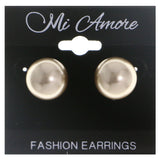Mi Amore Stud-Earrings Brown