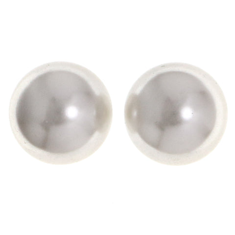 Mi Amore Stud-Earrings White