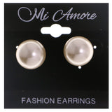 Mi Amore Stud-Earrings White