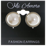 Mi Amore Stud-Earrings White