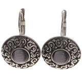 Mi Amore Dangle-Earrings Silver-Tone/Gray