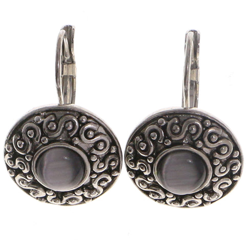 Mi Amore Dangle-Earrings Silver-Tone/Gray