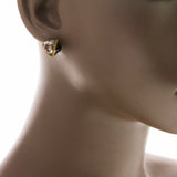Mi Amore Stud-Earrings Gold-Tone/Purple