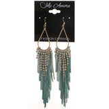 Mi Amore Tassel-Earrings Gold-Tone/Green