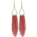 Mi Amore Tassel-Earrings Gold-Tone/Red