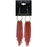 Mi Amore Tassel-Earrings Gold-Tone/Red