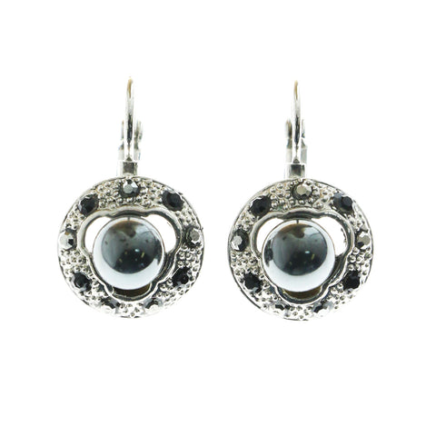 Mi Amore Dangle-Earrings Silver-Tone/Gray