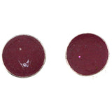Mi Amore Stud-Earrings Purple/Silver-Tone