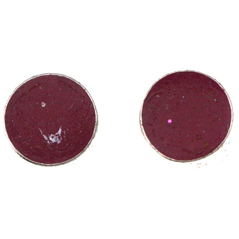 Mi Amore Stud-Earrings Purple/Silver-Tone