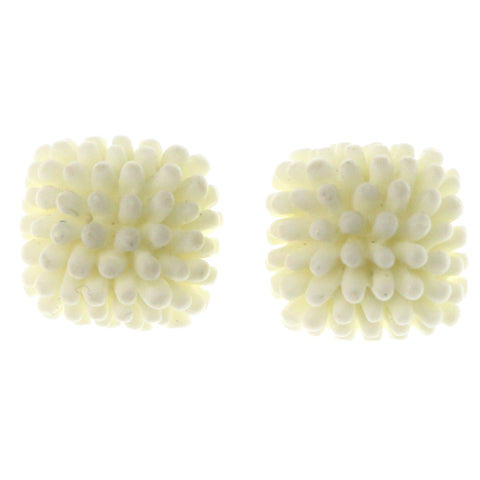 Mi Amore Stud-Earrings White