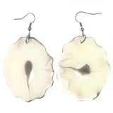 Mi Amore Dangle-Earrings White/Black