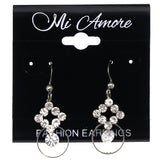 Mi Amore Dangle-Earrings Silver-Tone