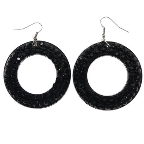 Mi Amore Dangle-Earrings Black