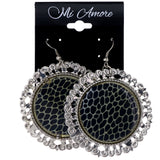 Mi Amore Spot Dangle-Earrings Silver-Tone/Black