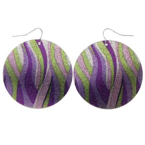 Mi Amore Dangle-Earrings Purple/Green