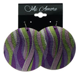 Mi Amore Dangle-Earrings Purple/Green