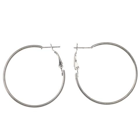 Mi Amore Hoop-Earrings Silver-Tone