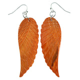 Mi Amore Angel Wings Dangle-Earrings Orange