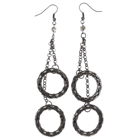 Mi Amore Dangle-Earrings Silver-Tone