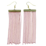 Mi Amore Dangle-Earrings Pink/Gold-Tone