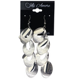 Mi Amore Dangle-Earrings Silver-Tone