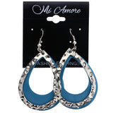 Mi Amore Dangle-Earrings Blue/Silver-Tone
