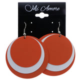 Mi Amore Dangle-Earrings Orange/White